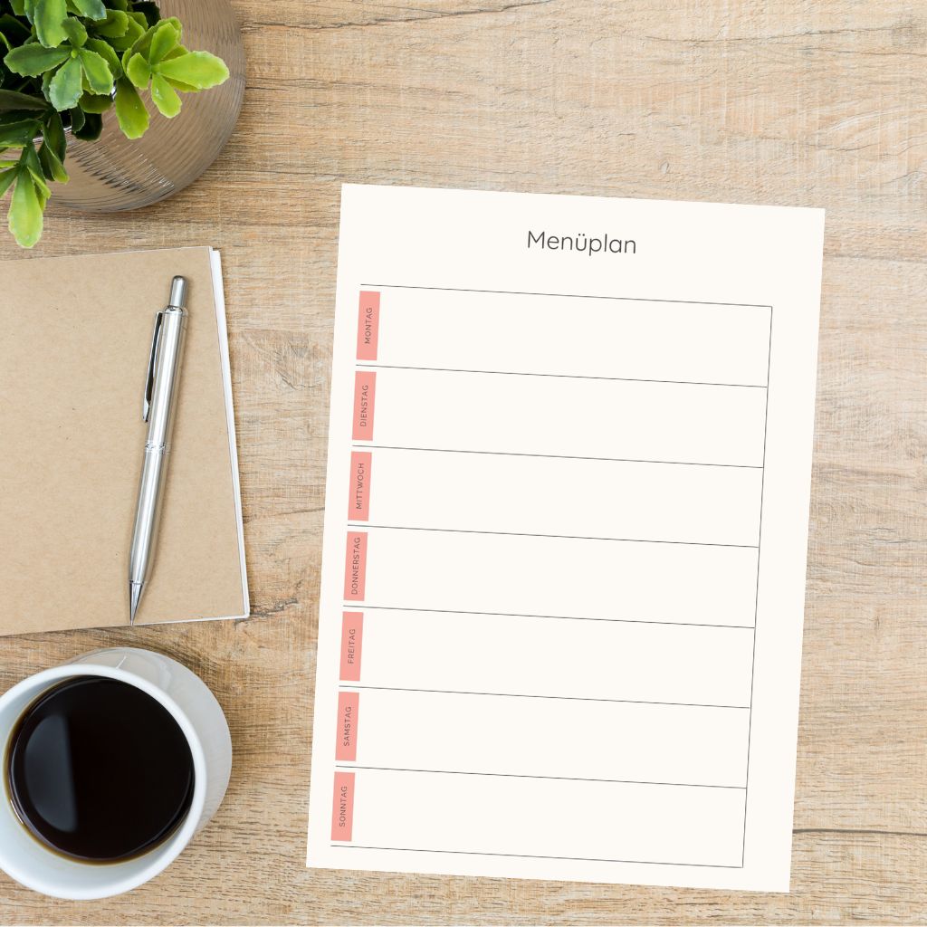 Menüplan für Familien