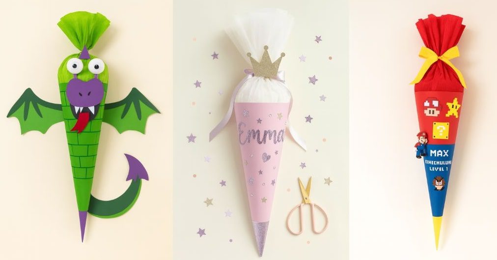 Schultüten selber basteln für einen unvergesslichen Schulstart