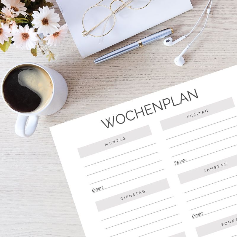 Wochenplan grau – Bild 2