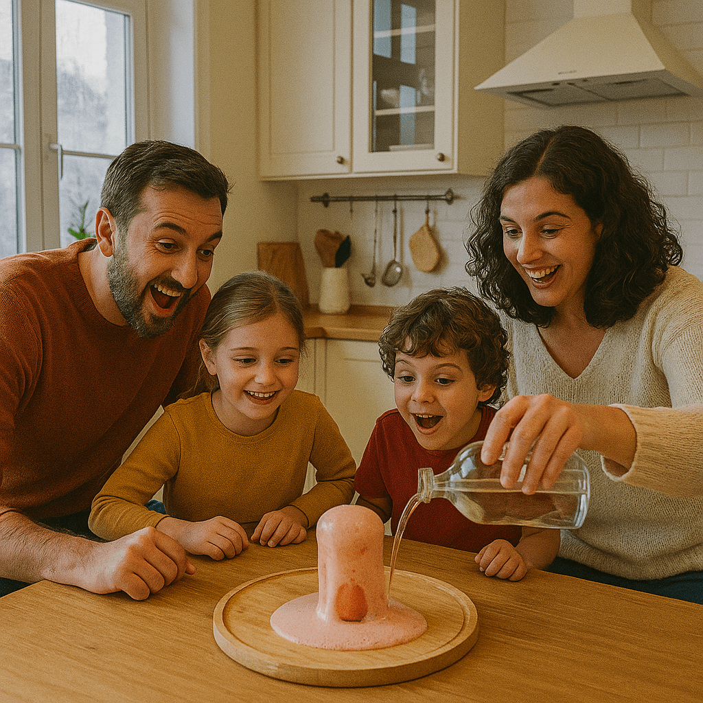 Vulkan Experiment für Kinder