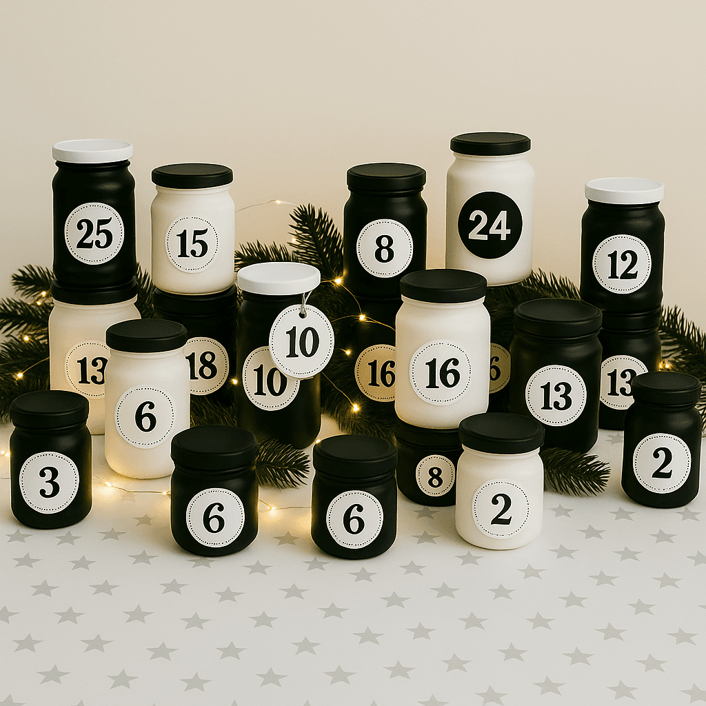 Adventskalender aus Altglas
