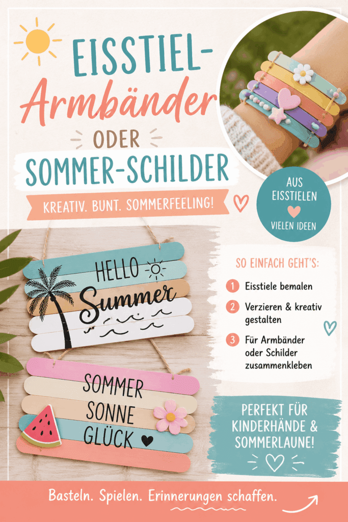 Einfach-Basteln-mit-Kindern-im-Sommer Einfach Basteln mit Kindern im Sommer