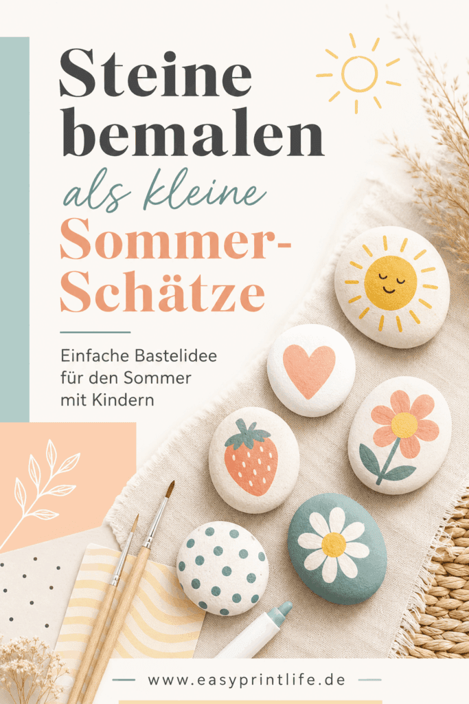 Einfache-Bastelnideen-mit-Kindern-im-Sommer Einfach Basteln mit Kindern im Sommer
