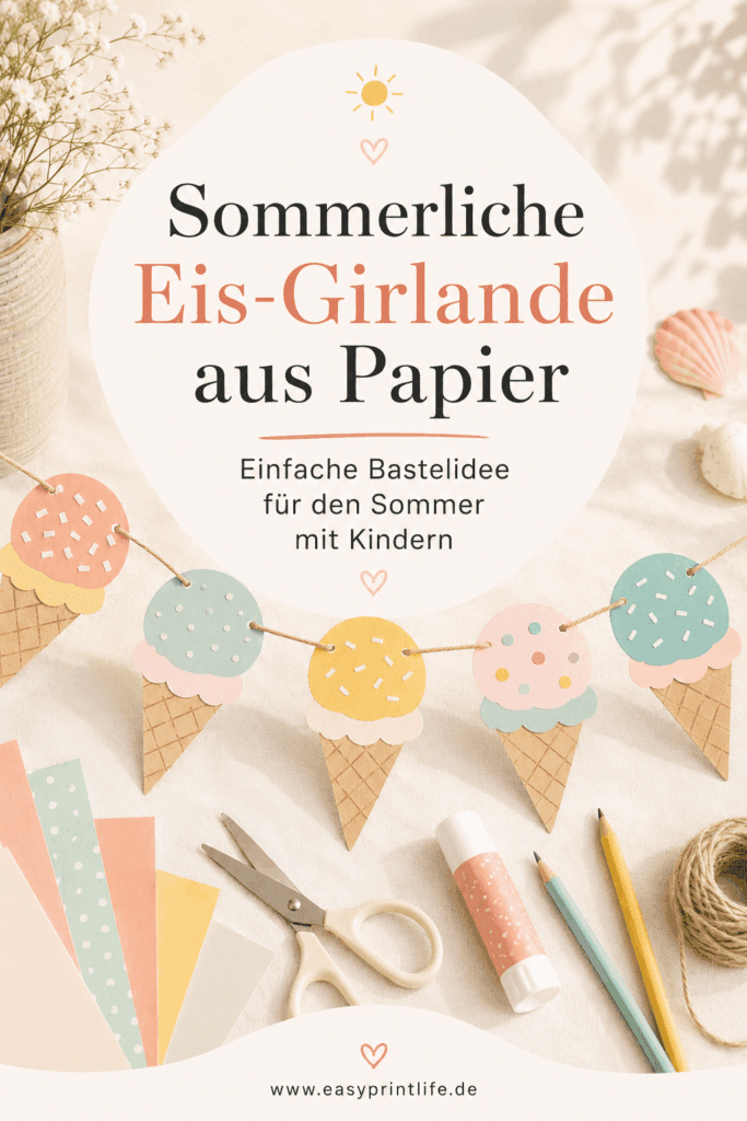 Einfache-Ideen-zum-Basteln-mit-Kindern-im-Sommer Einfach Basteln mit Kindern im Sommer