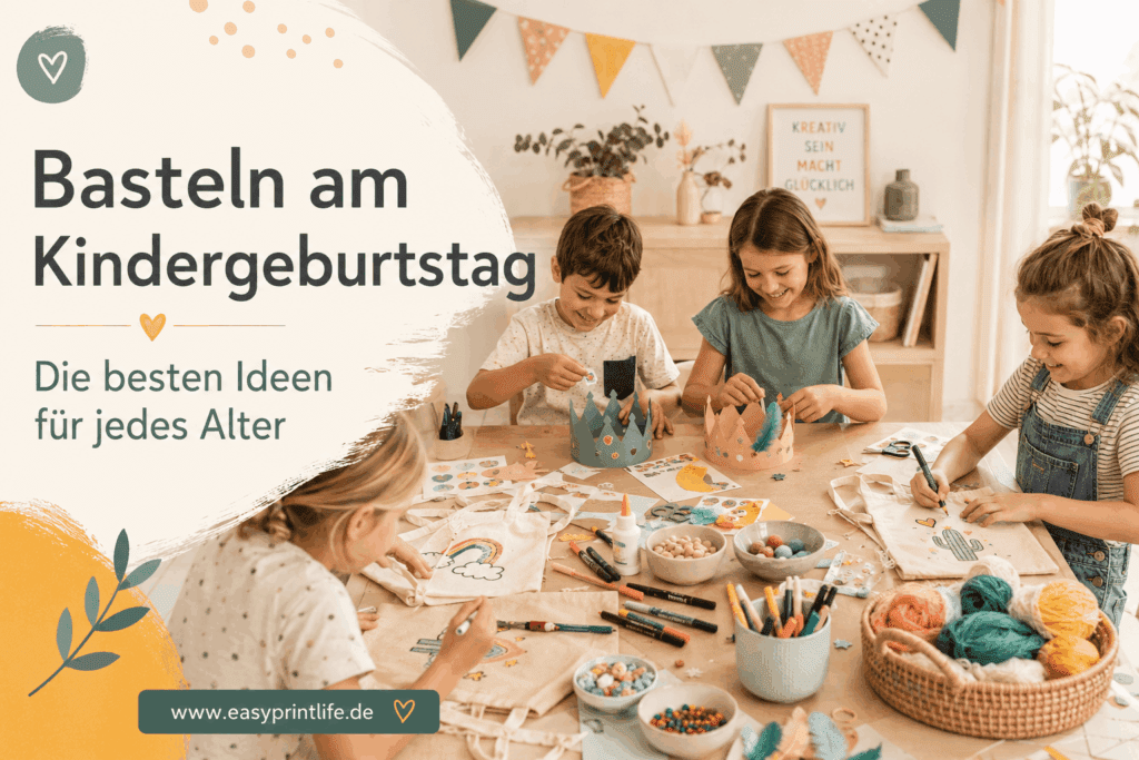 Basteln am Kindergeburtstag. Einfache Ideen