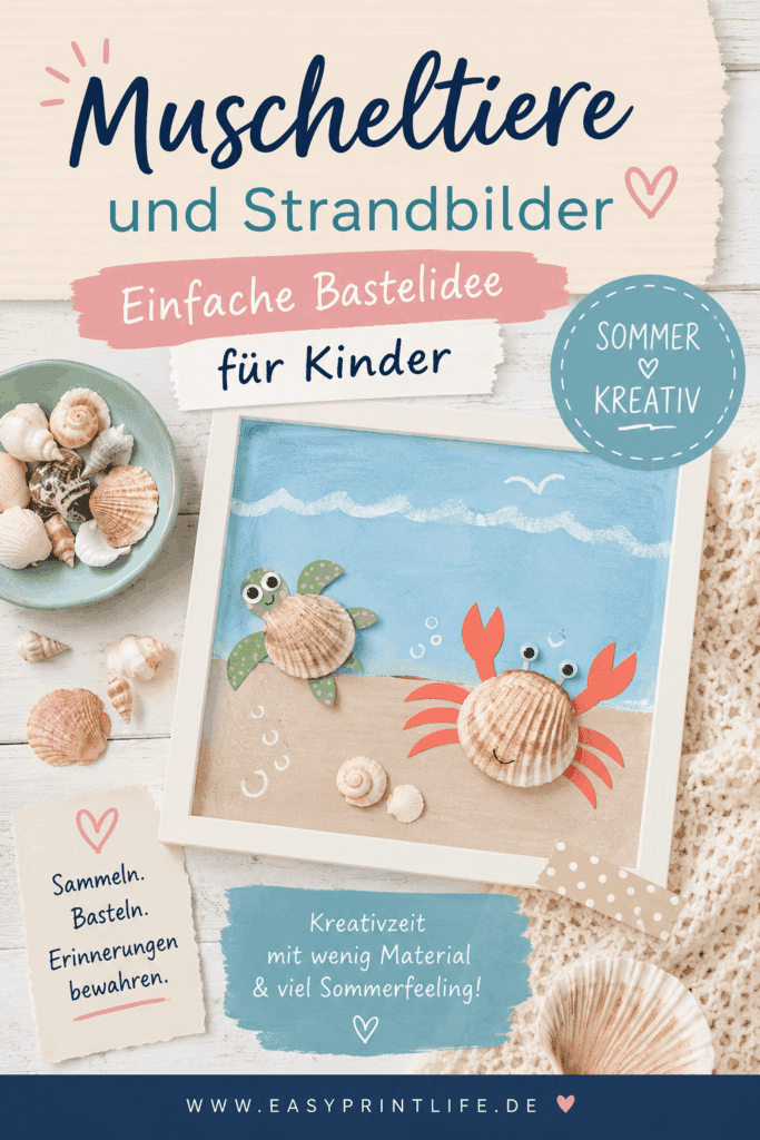 Schnelle-Sommer-Bastelideen-mit-Kindern Einfach Basteln mit Kindern im Sommer