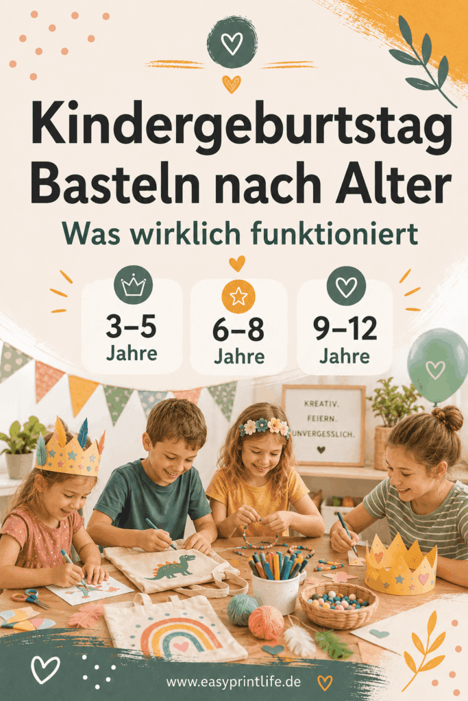 einfache-bastelideen-für-den-kindergeburtstag Einfache Bastelideen am Kindergeburtstag