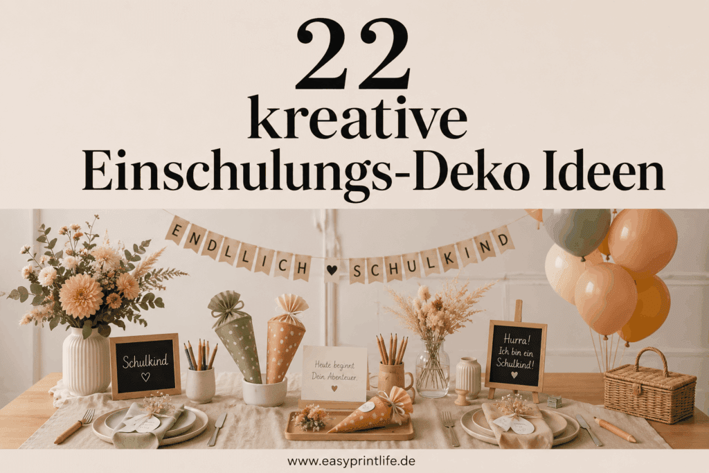 Deko Ideen für die Einschulung