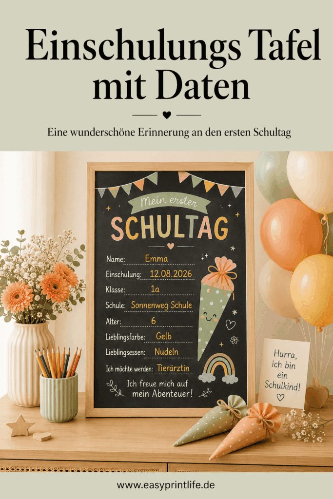 Deko für die Einschulung Deko für die Einschulung