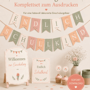 Deko für die Einschulung