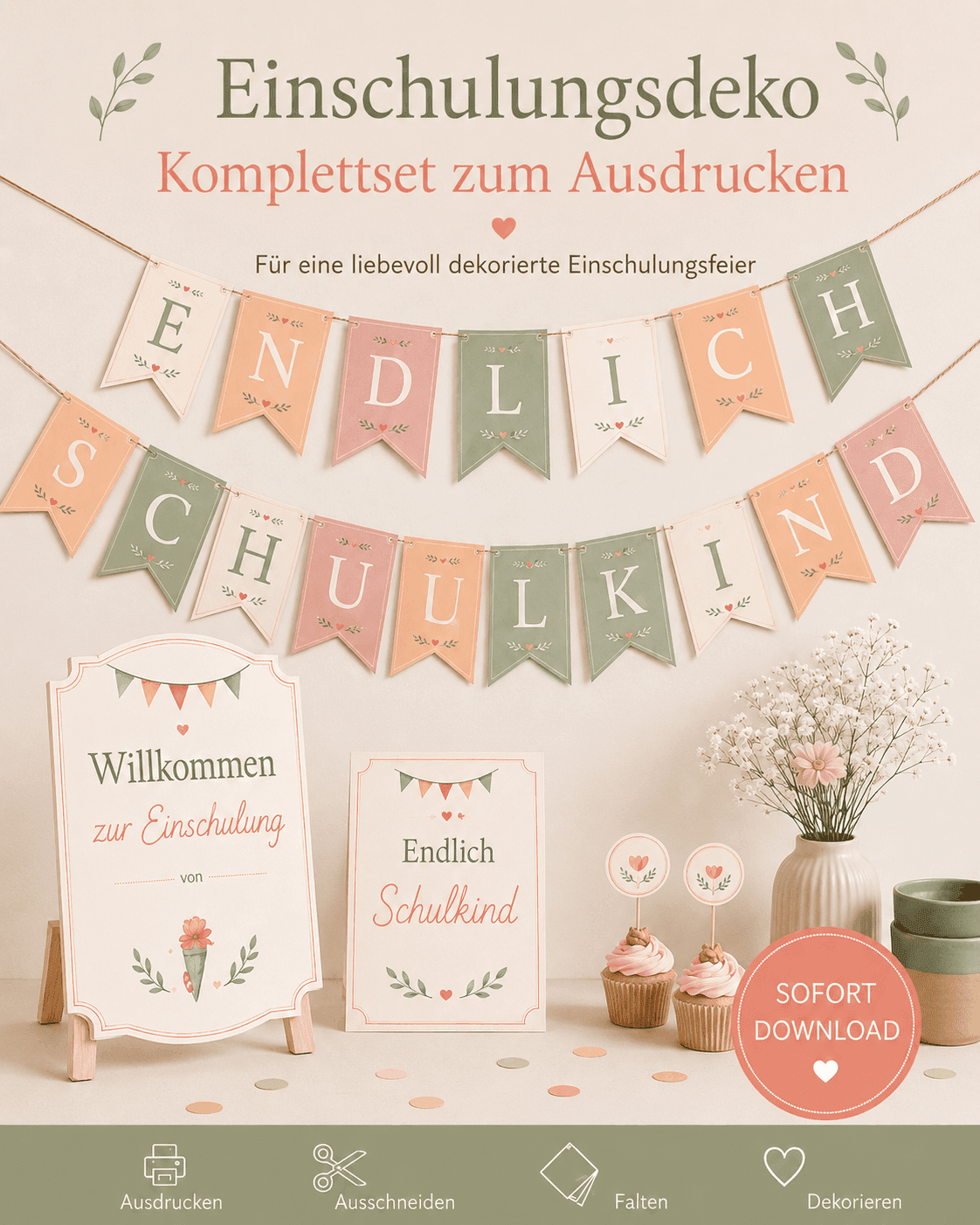 Deko für die Einschulung