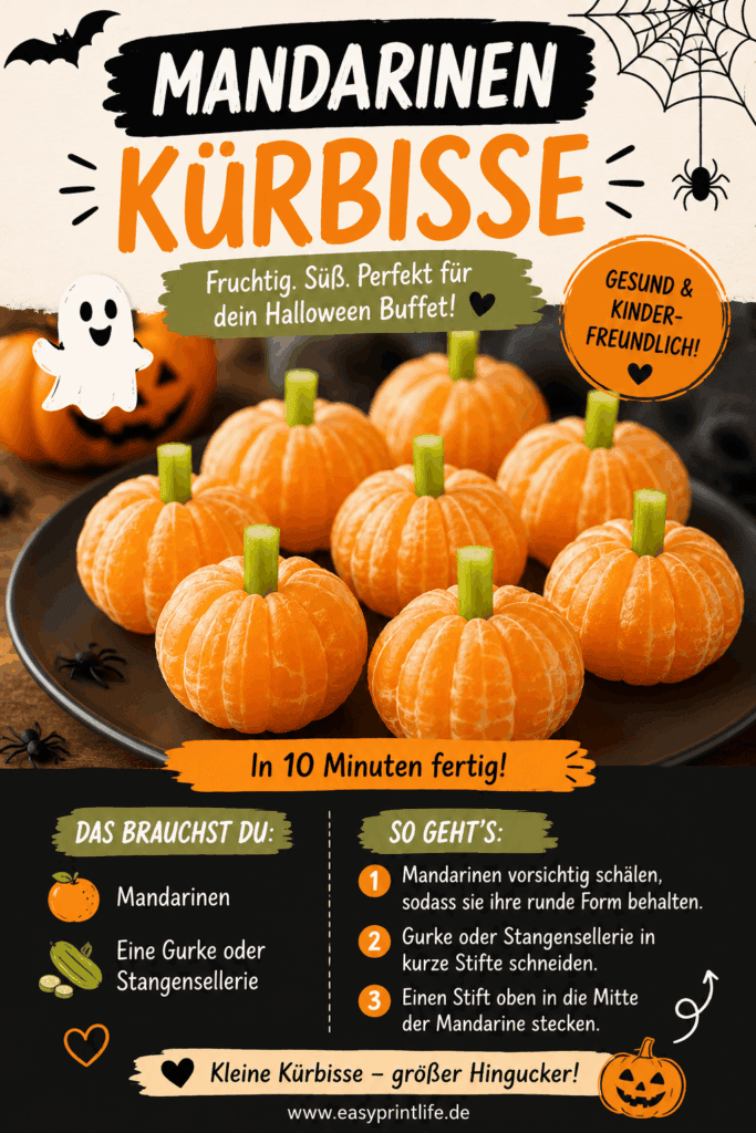 Halloween Snack Ideen die einfach schnell herzhaft und süß sind