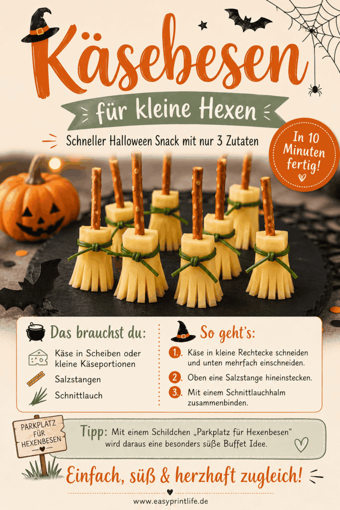 Halloween Snack Ideen die einfach schnell herzhaft und süß sind