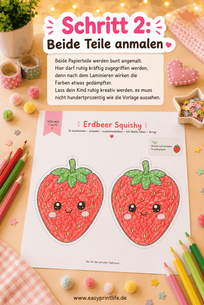 Squichy Ideen zum selber basteln aus Papier