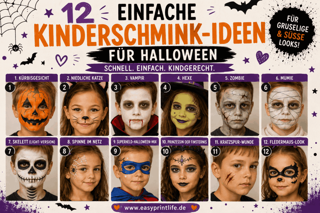 schminken für halloween