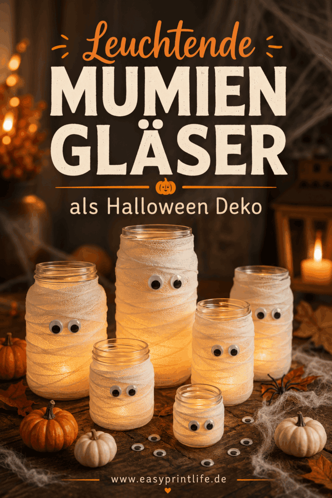 einfache halloween deko diy ideen zum basteln und selber machen
