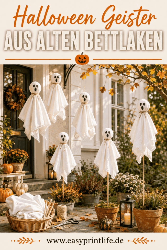 einfache halloween deko diy ideen zum basteln und selber machen