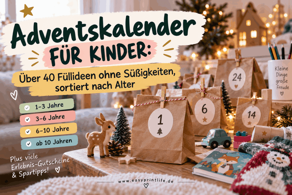 Adventskalender Ideen zum befüllen