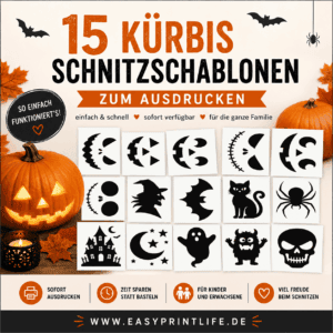 Kürbis Schnitzschablonen