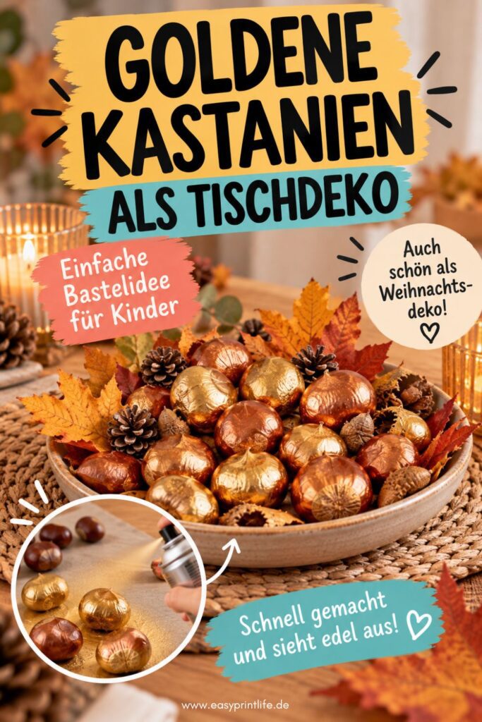 Basteln mit Kastanien