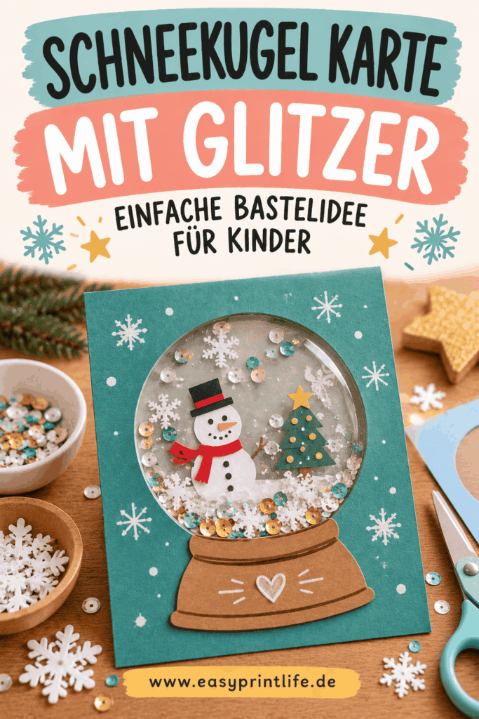 Weihnachtskarten basteln mit Kindern