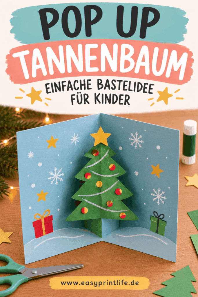 Weihnachtskarten basteln mit Kindern