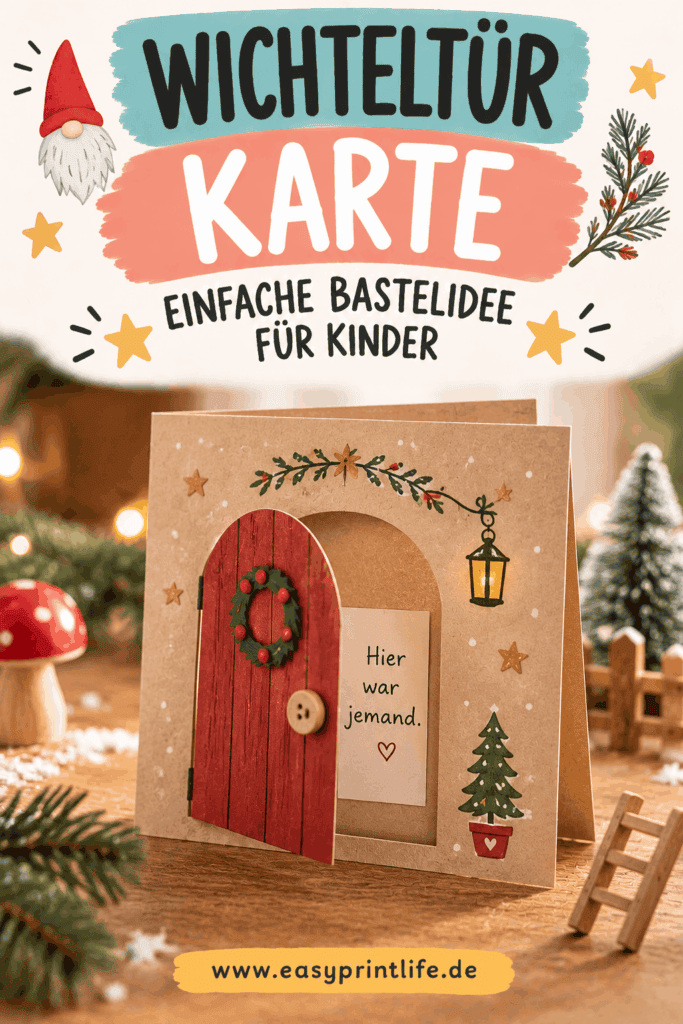 Weihnachtskarten basteln mit Kindern