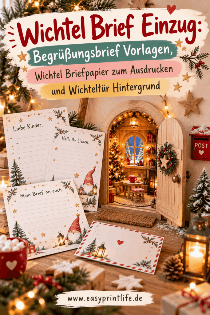 Wichteleinzug und Wichtel Briefpapier